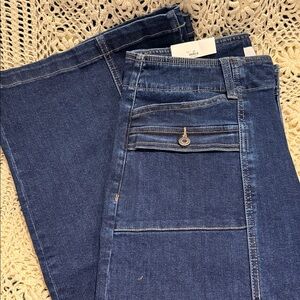 Mica Women's Dark Blue Flare Jeans